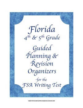 Preview of Florida 4th 5th Grade FSA Writing Test Planning & Revision Checklists