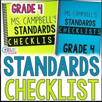 Preview of 4th Grade Florida BEST Standards Checklists Bundle - Math, Science, ELA, SS