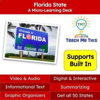 Preview of Florida (50 States and Capitals) Informational Text and Activities