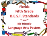 Florida 5th Fifth Grade B.E.S.T. ELA Reading Standards Pos