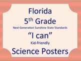 Florida 5th Fifth Grade Science Standards NGSSS Red Blue