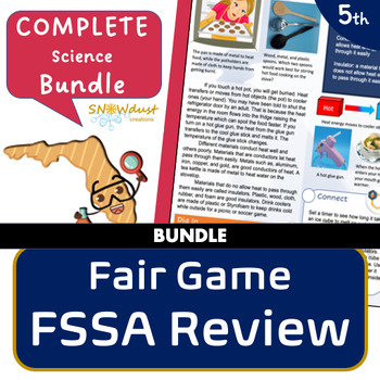 Preview of Florida 5th Grade FSSA SSA Science Review: Complete Bundle