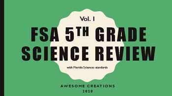 Preview of Florida 5th grade Science (FSA) review Volume 1