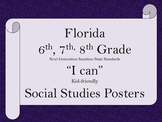 Florida 6th 7th 8th Grade MS Bundle SS Social Studies NGSS