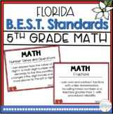 Florida B.E.S.T. Math Standards I Can Statements 5th Grade 