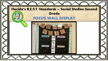 Preview of Social Studies Standards-Second Grade (Focus Wall)