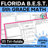 Florida B.E.S.T. Standards 5th Grade Math Spiral Review FL