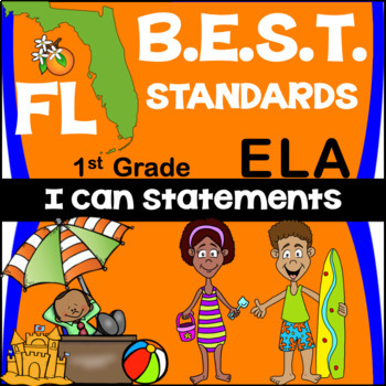 Preview of Florida B.E.S.T. Standards ELA: 1st Grade I Can Statements Posters