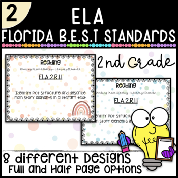 Preview of Florida B.E.S.T Standards | ELA | 2nd Grade
