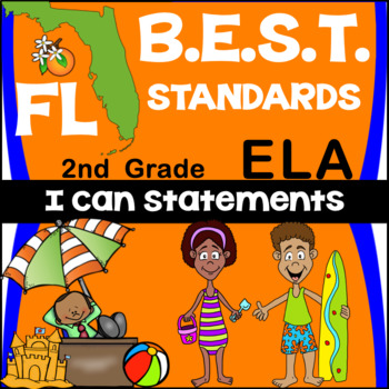 Preview of Florida B.E.S.T. Standards ELA: 2nd Grade I Can Statements Posters