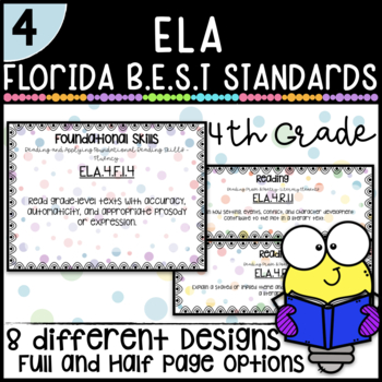 Preview of Florida B.E.S.T Standards | ELA | 4th Grade