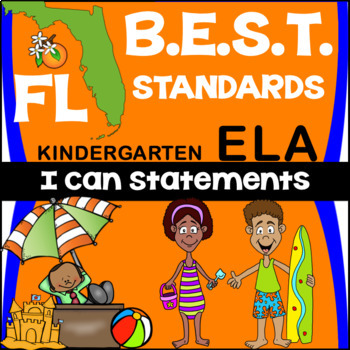 Preview of Florida B.E.S.T. Standards ELA: Kindergarten I Can Statements Posters