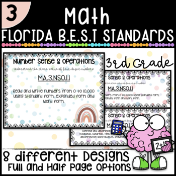 Preview of Florida B.E.S.T Standards | Math | 3rd Grade