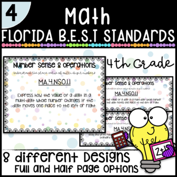 Preview of Florida B.E.S.T Standards | Math | 4th Grade