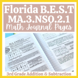 Florida B.E.S.T. 3rd Grade Math Journal Lesson 3.NSO.2.1 A