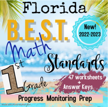 Preview of Florida B.E.S.T. Standards: NEW!  No prep review and TEST PREP!  1st Grade Math