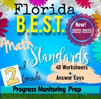 Preview of Florida B.E.S.T. Standards: NEW!  No prep review and TEST PREP!  2nd Grade Math