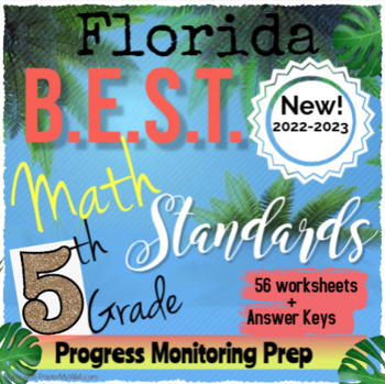 Preview of Florida B.E.S.T. Standards: NEW!  No prep review and TEST PREP!  5th Grade Math