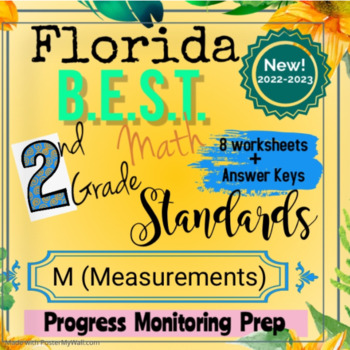 Preview of Florida BEST 2nd Grade Math: M (Measurement) Progress Monitoring Prep/ Test Prep