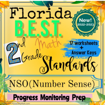 Preview of Florida BEST 2nd Grade Math: NSO (Number Sense) Progress Monitoring Prep/Review