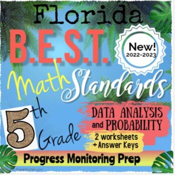 Preview of Florida BEST 5th Grade Math: DP(Data Analysis & Probability) Progress Monitoring