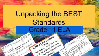 Preview of Florida BEST ELA Standards Grade 11 Mini-Lessons & "I CAN" Posters