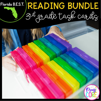 Preview of Florida BEST Reading Task Card Bundle 3rd Grade FL B.E.S.T ELA Review Centers