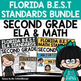 Florida BEST Standards 2nd Grade ELA and Math Bundle