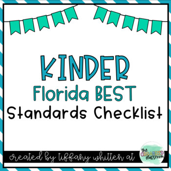 Preview of Florida BEST Standards Checklist for Kindergarten