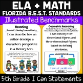 Florida BEST Standards ELA+MATH Posters (Benchmarks) 5th G