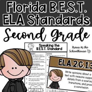 Preview of Florida BEST Standards ELA Second Grade