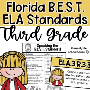 Preview of Florida BEST Standards ELA Third Grade