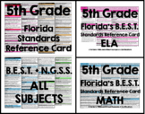 Florida's B.E.S.T. Standards Reference Cards - 5th Grade