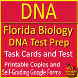 Florida Biology - DNA TEST PREP - Task Cards and Test (Hig