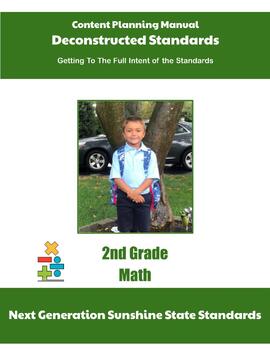 Preview of Florida Deconstructed Standards Content Planning Manual Math 2nd Grade