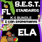 Florida (FL) BEST Standards ELA Posters (Benchmarks) I Can