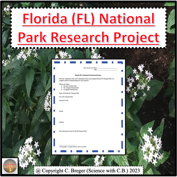 Preview of Florida (FL) National Park Research Project