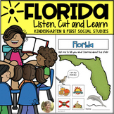 Florida Facts: Listen, Cut & Learn Activity Kinder & First