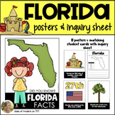Florida Facts Posters & Inquiry Sheet: Kinder & First Rese
