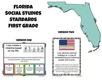 Preview of Florida First Social Studies Standards (updated Sep. 2023)