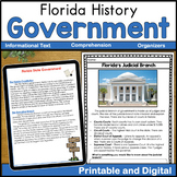 Florida Government Digital and Printable Texts Comprehensi