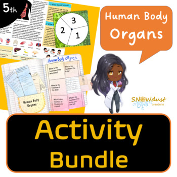 Preview of Florida 5th Grade Science Human Body Organs Activity Bundle