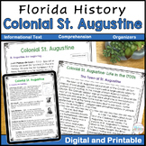 Florida History Colonial St. Augustine for Social Studies