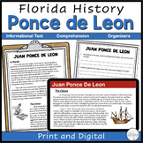 Ponce de Leon Digital and Printable Florida Social Studies