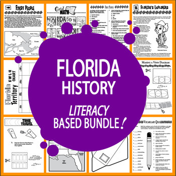 Preview of 4th Grade Florida History State Study Bundle – ALL Content Included!