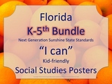Florida K-5th Grade Bundle SS Social Studies NGSSS Standar