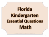 Florida K Kindergarten Go Math ESSENTIAL QUESTIONS No Border