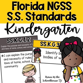 Preview of Florida Kindergarten Social Studies Standards NGSS