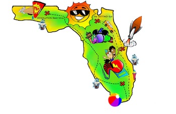 Preview of Free! Florida Map ClipArt by PrepToon