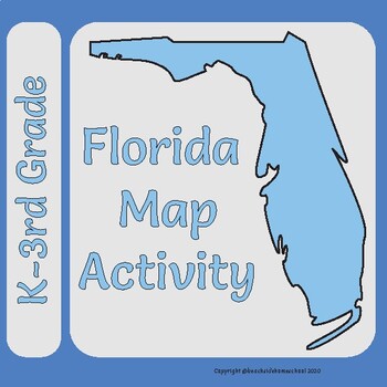 Florida Map Labeling Project Activity - Distance Learning or Classroom